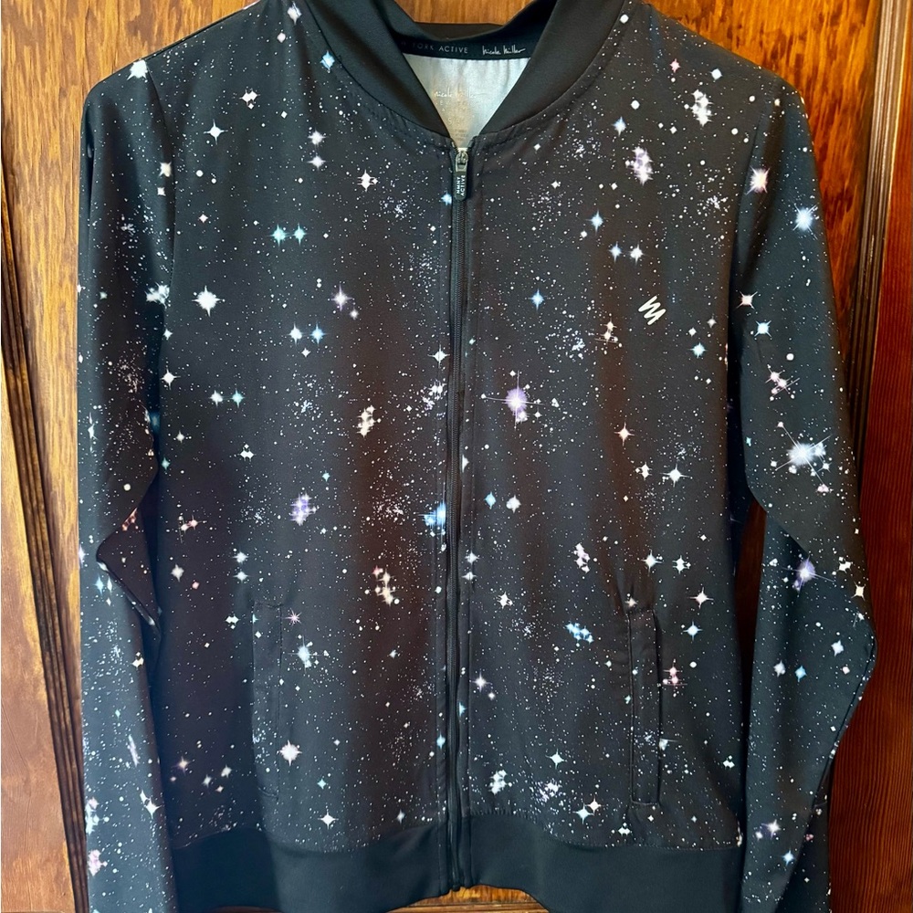 Nicole by Nicole Miller Black Star Pattern Jacket